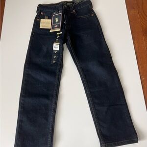 NWT U.S. Polo Assn. Kids Dark Blue Jeans size 5